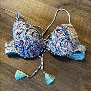 Victoria's Secret Multicolor Paisley swim top